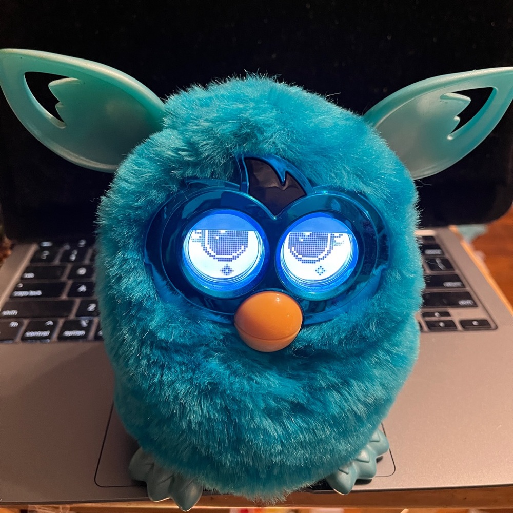 Fury Boom Blue Interactive Toy with Light-Up Eyes